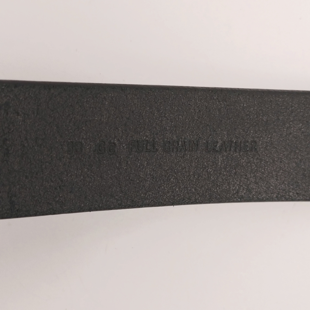Black Leather Belt With Metal Accents - Picture 11 of 11